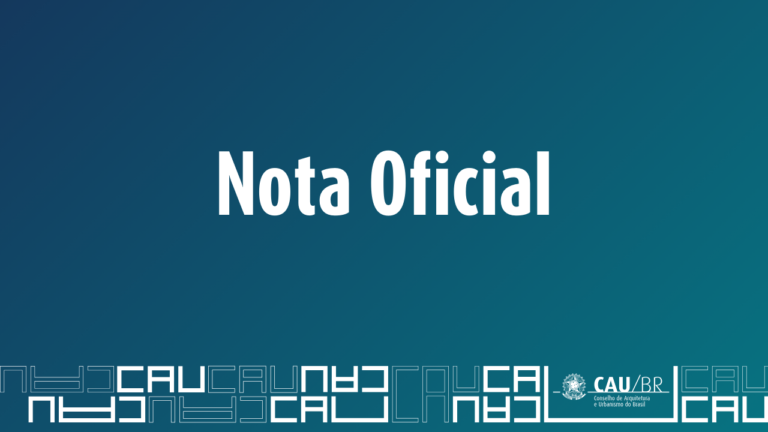 nota oficial CAU